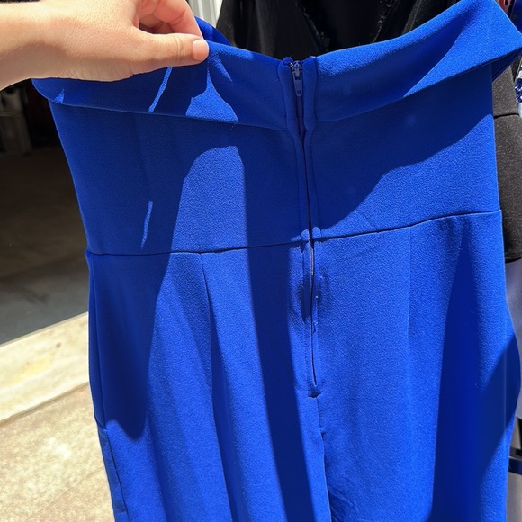 Royal blue strapless pantsuit. Absolutely beautiful and great quality. - Picture 3 of 3